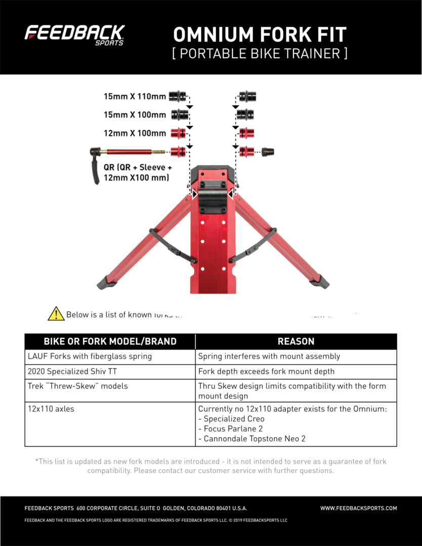 Omnium Quick Release Axle 100/9 & 100/12