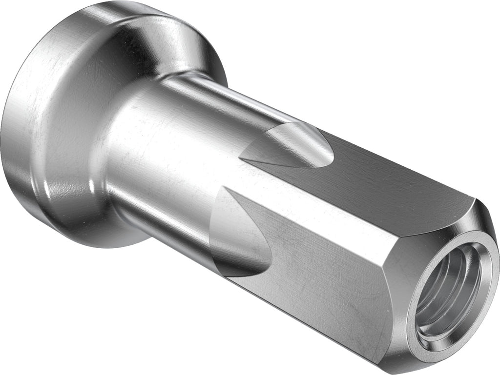 Standard nipple hidden aluminum 2.0/12mm, , 100 pieces.