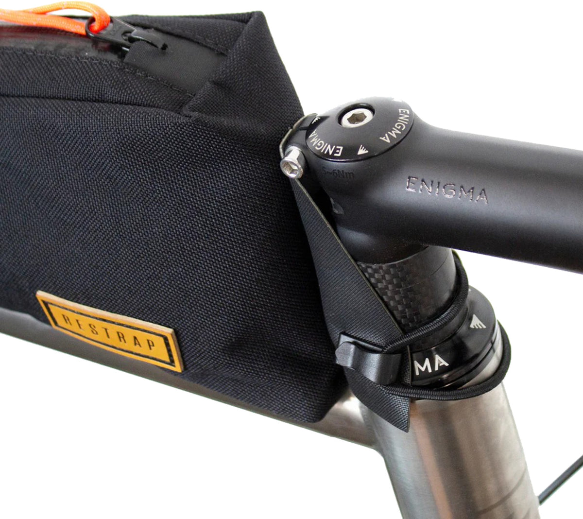 Bolt-on top tube bag