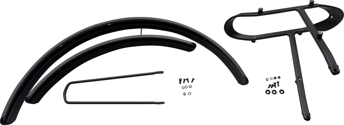 Mudguard/luggage rack set 700Cx53mm