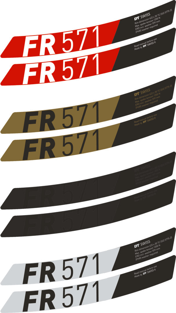 FR 571 sticker set for 29" rim
