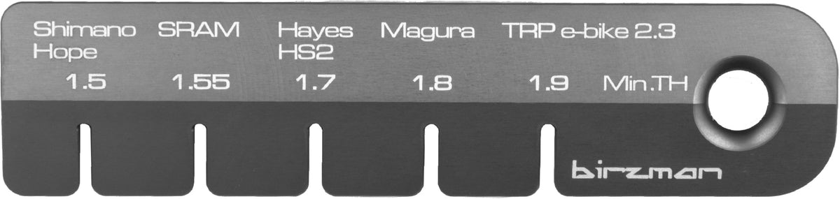 Brake disc measuring gauge