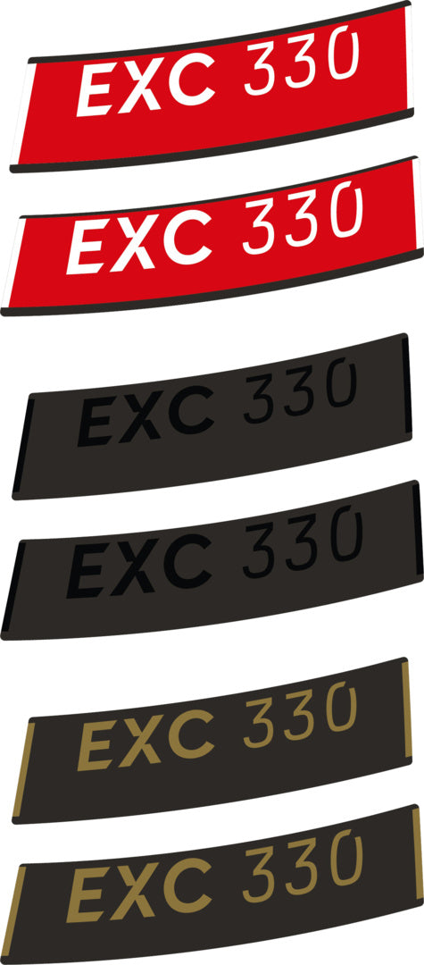 EXC 330 sticker set for 29" rim
