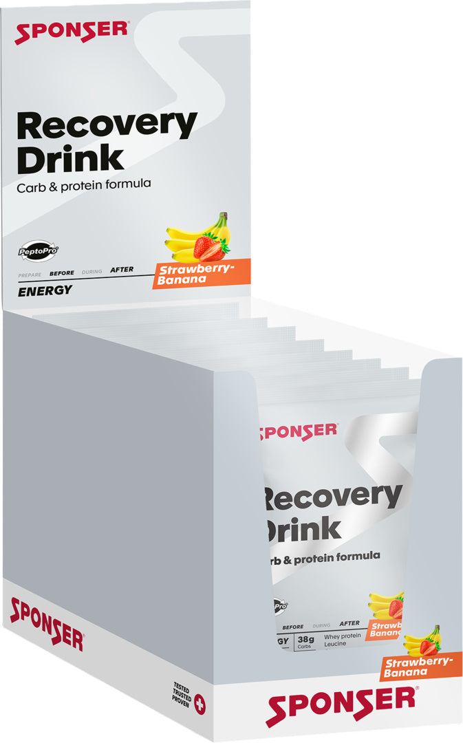 Recovery Drink, STRAWBERRY-BANANA Display (20 x 60 g)