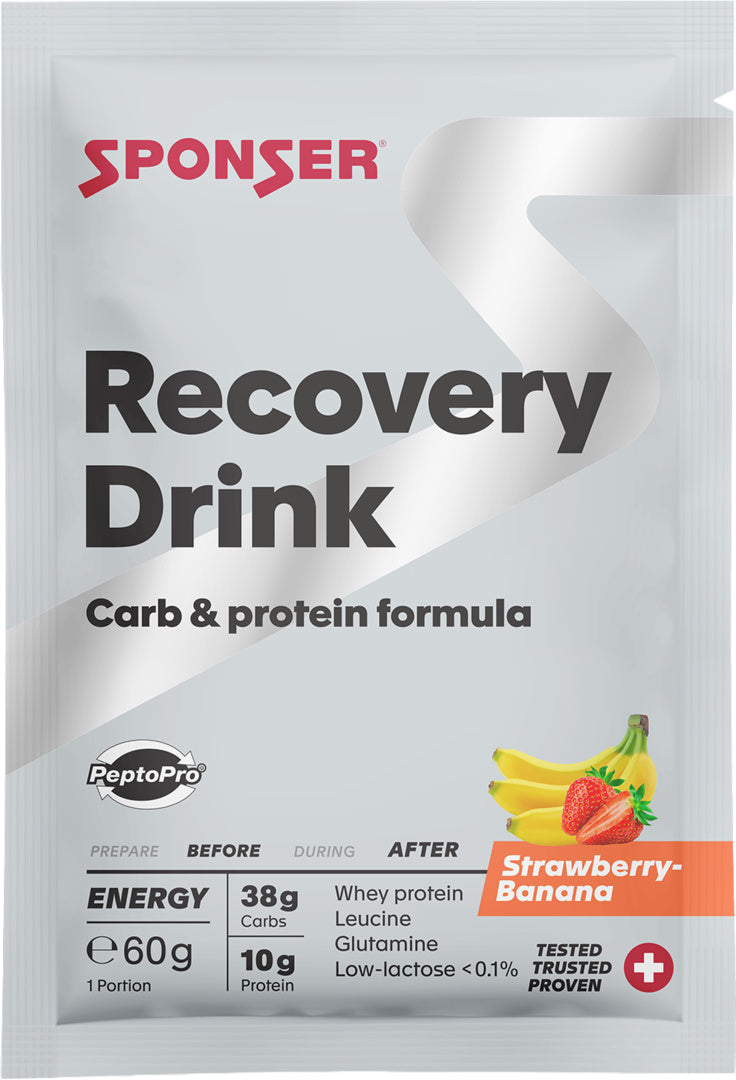 Recovery Drink, STRAWBERRY-BANANA Display (20 x 60 g)