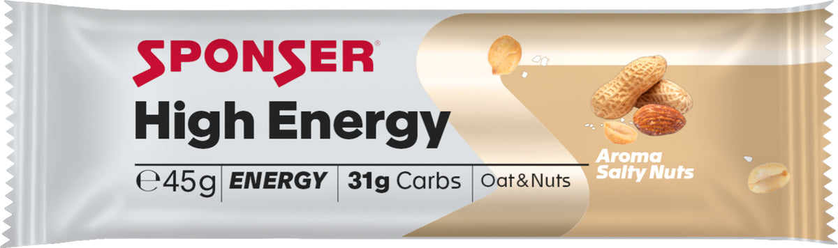 High Energy Bar, SALTY NUT Display (30 x 45 g)