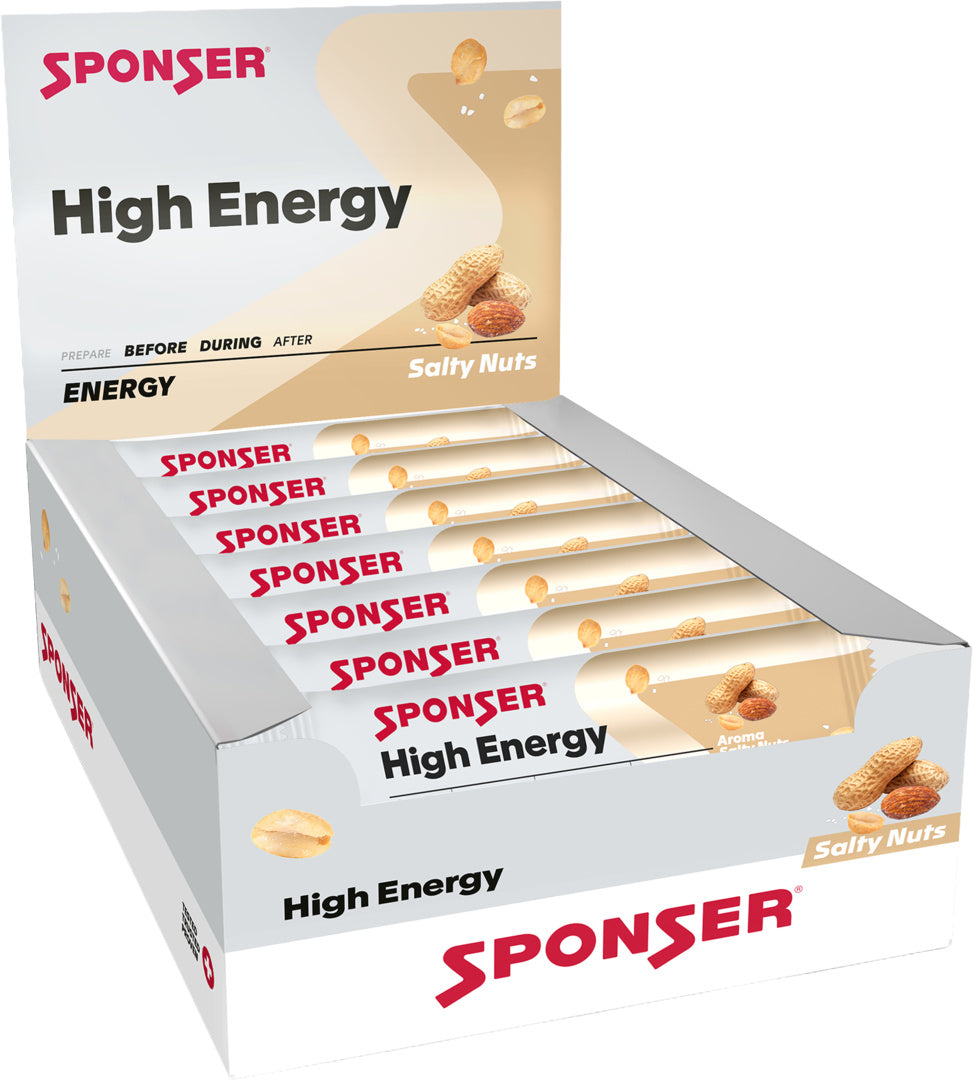 High Energy Bar, SALTY NUT Display (30 x 45 g)