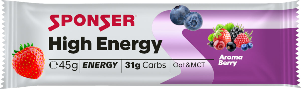 High Energy Bar, BERRY Display (30 x 45 g)