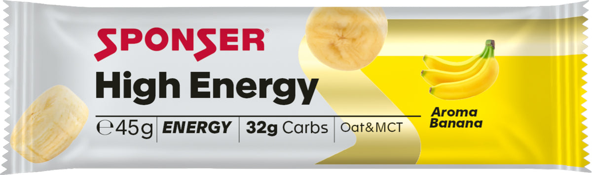High Energy Bar, BANANA Display (30 x 45 g)