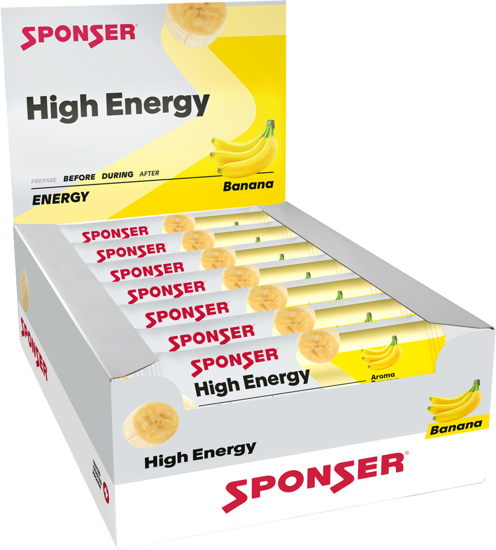High Energy Bar, BANANA Display (30 x 45 g)