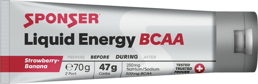 Liquid Energy BCAA, STRAWBERRY-BANANA Display (18 x 70 g) tubes