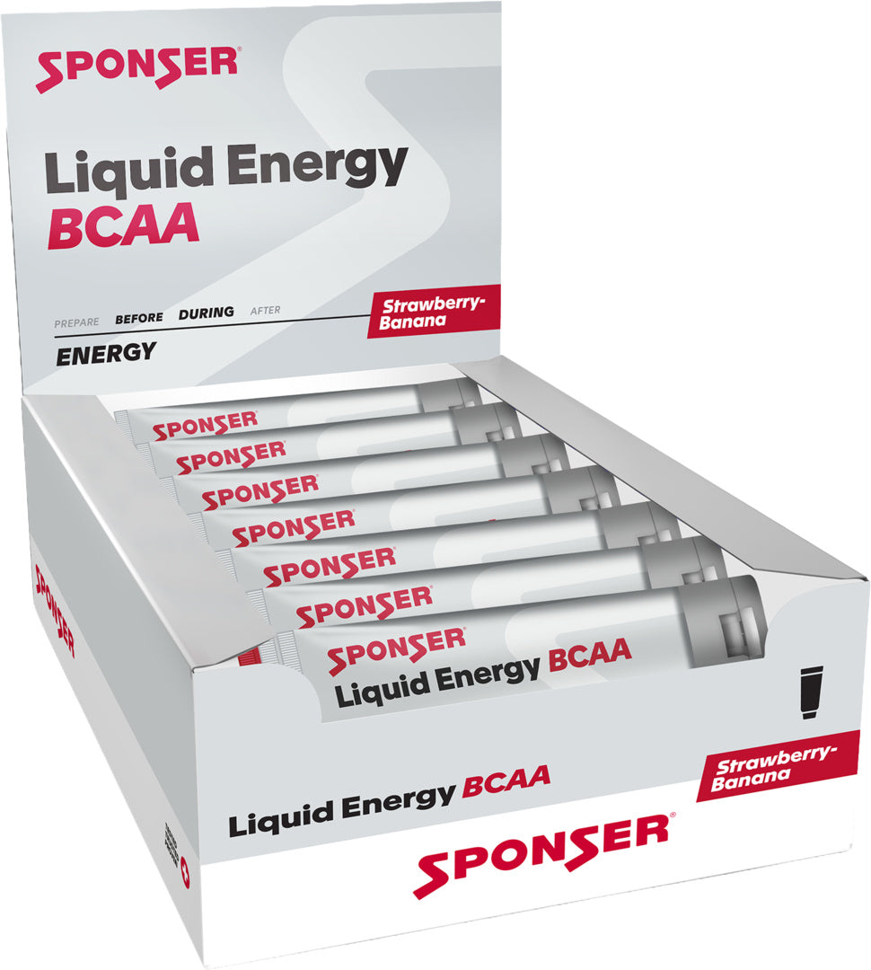Liquid Energy BCAA, STRAWBERRY-BANANA Display (18 x 70 g) tubes
