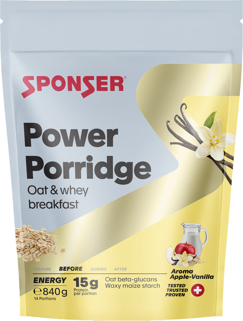 Sponser Power Porridge, APPLE-VANILLA (840 g)