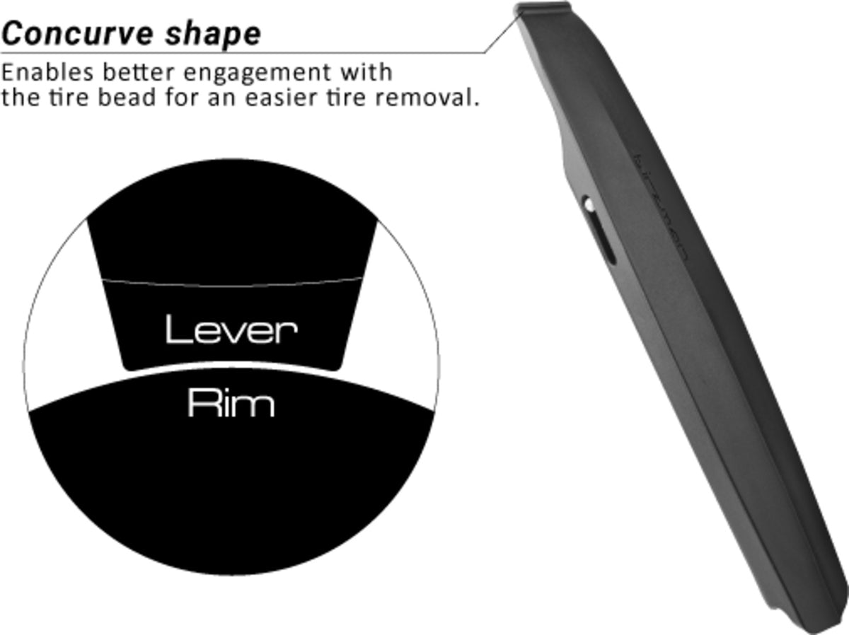 Tubeless tire levers