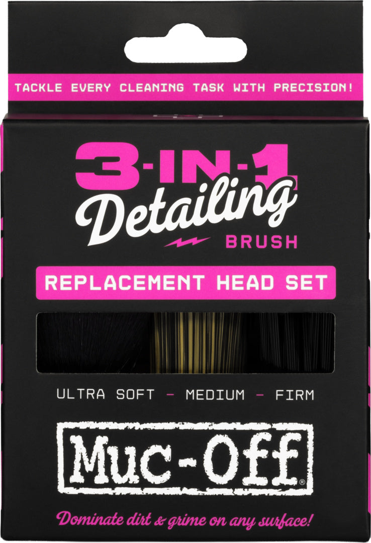 3 in 1 Detailing Brush Replacement Head Set