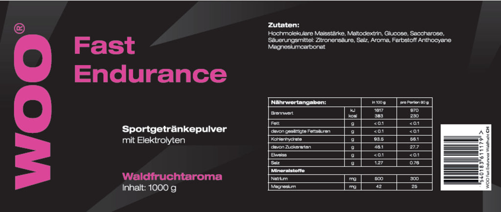 Fast Endurance forest fruit/can 1000g